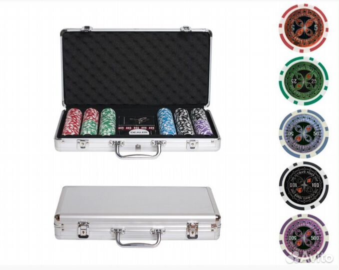 Набор для покера Ultimate 300 фишек Новый