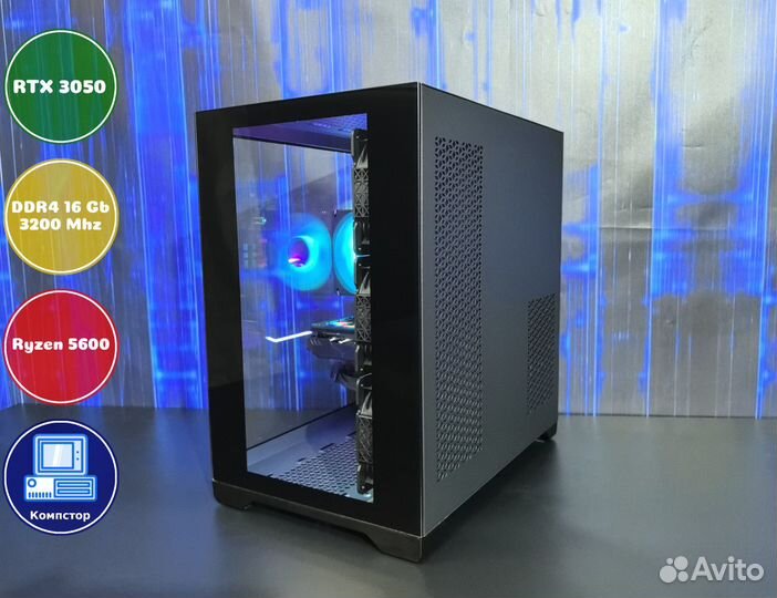 Собранный компьютер AMD5600-RTX3050-16DDR4-OYT-A520