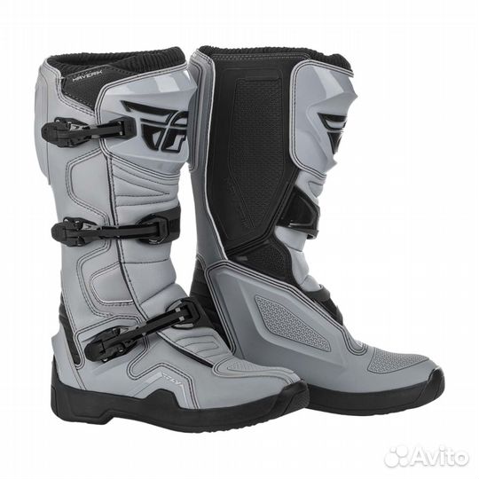 Мотоботы FLY racing maverik (2021) серый-черный