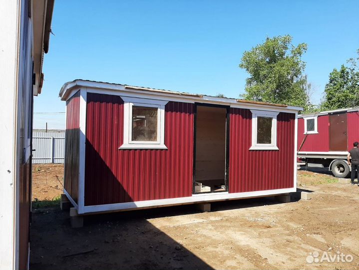 Бытовка деревянная утепленная с электрикой