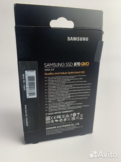 Samsung SSD 870 qvo 4tb