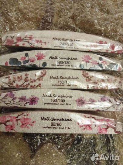 Пилка для ногтей +2 шт лак