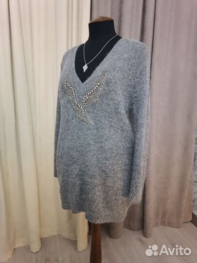 Пуловер удлиненный zara