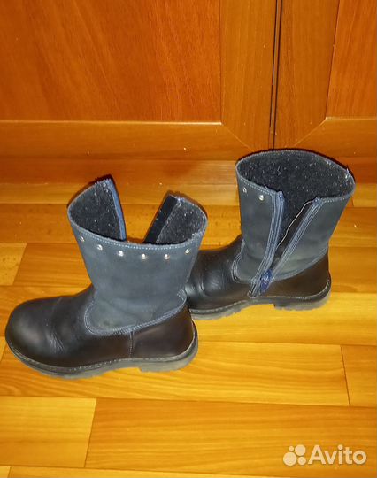 Сапоги демисезонные кожа 27