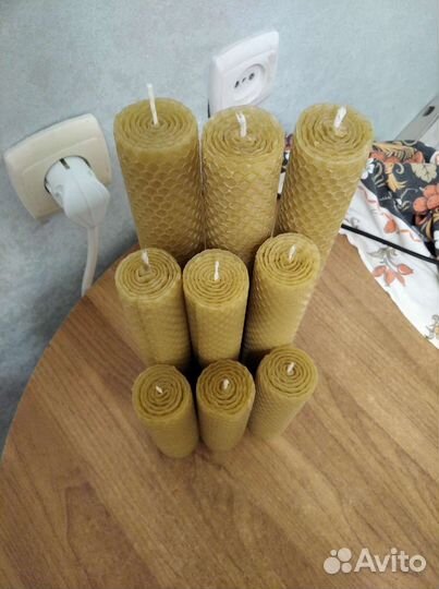 Свечи восковые ручной работы