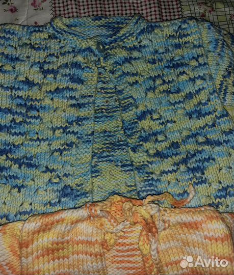 Вязаные кофты на малыша