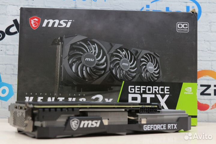 Видеокарта MSI RTX 3070 Ventus 3X OC 8GB Гар. днс