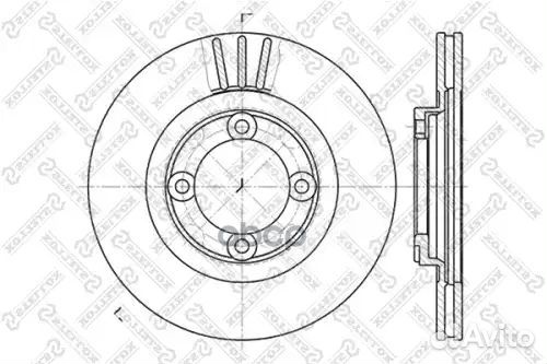 6020-3219V-SX диск тормозной передний Mazda 626