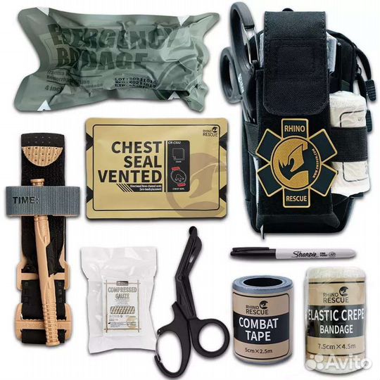 Аптечка индивидуальная в подсумке Rhino Rescue