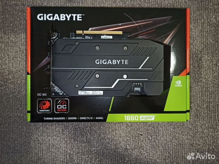 Видеокарта GTX 1660 super Gigabyte