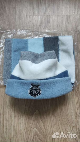 Шапка + шарф из флиса