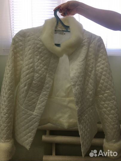 Свадебные перчатки, полушубок и фата