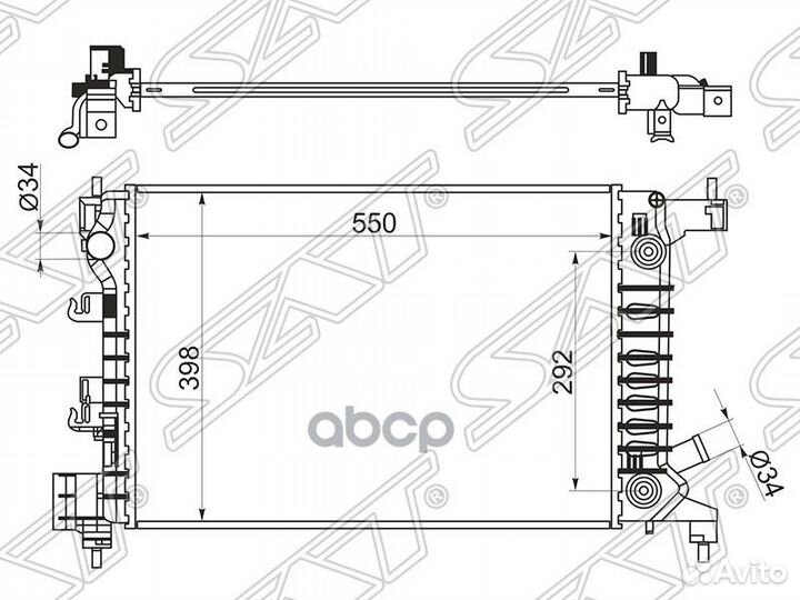 Радиатор Chevrolet Aveo 11-15 / Cobalt 13