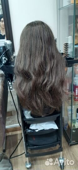 Манекен голова для причесок натуральные волосы