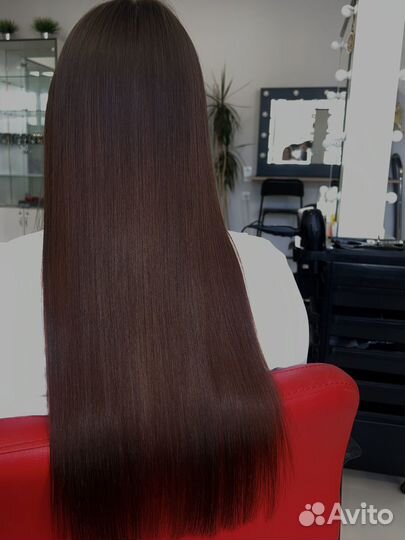 Кератиновое выпрямление волос