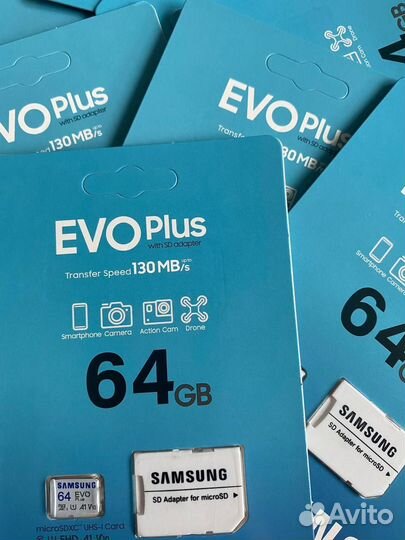 64Gb Micro SD Samsung EVO Plus