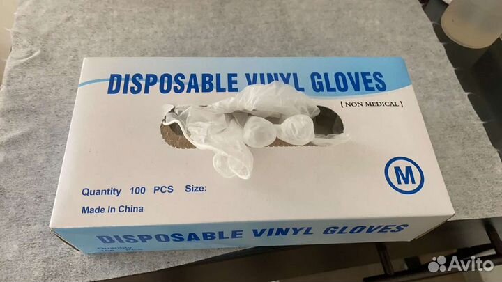 Перчатки виниловые