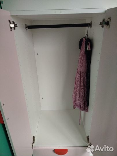 Кровать-чердак со шкафом и столом IKEA