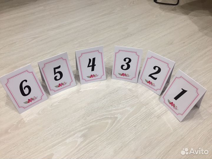 Номерки на столы