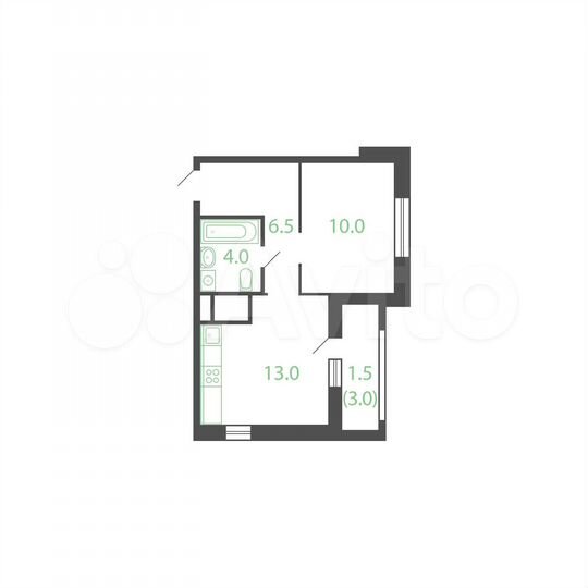 1-к. квартира, 35 м², 18/25 эт.