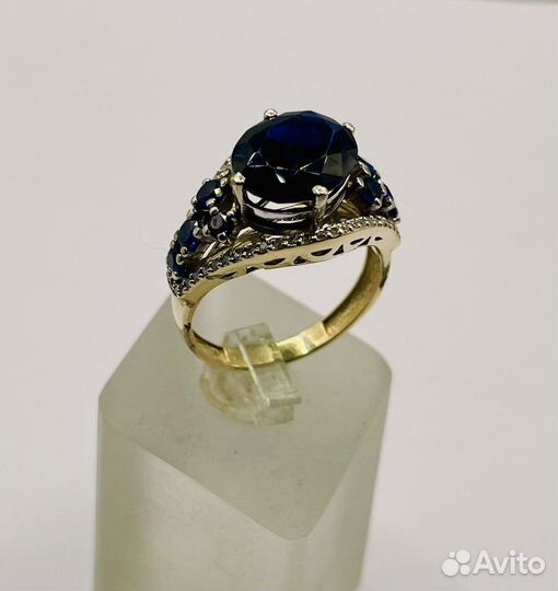 Кольцо золотое 18,5 р с бриллиантами (Lenina)