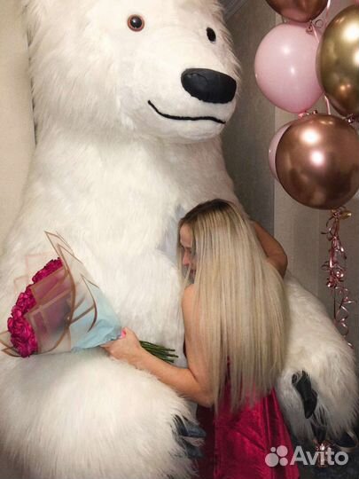 Курьер Белый медведь. Аниматор, поздравление