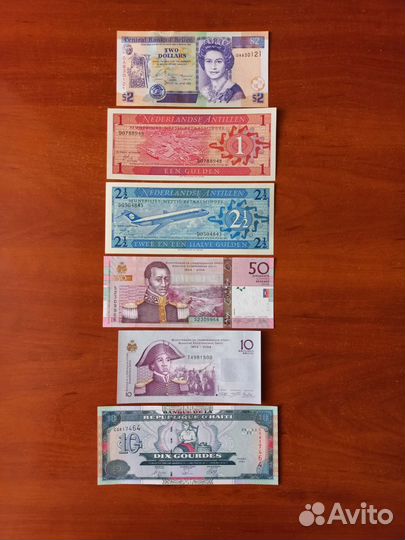 Гаити, Нидерландские Антиллы, Белиз банкноты
