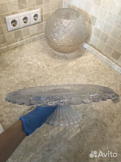 Блюдо хрустальное СССР