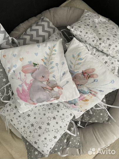 Бортики в детскую кроватку как новые