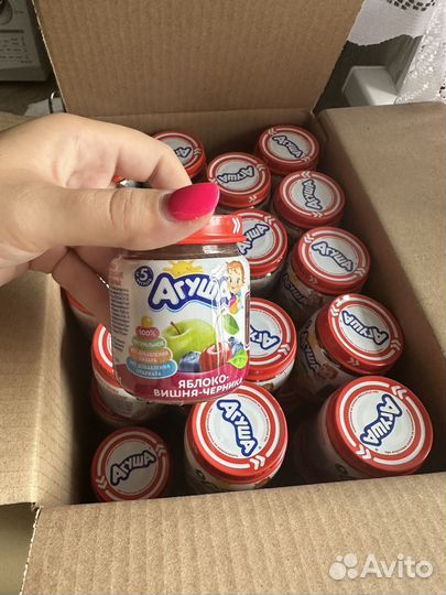 Детское фруктовое пюре агуша