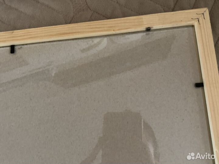 Рамка деревянная. Без стекла. 70 на 50 / 68 на 48