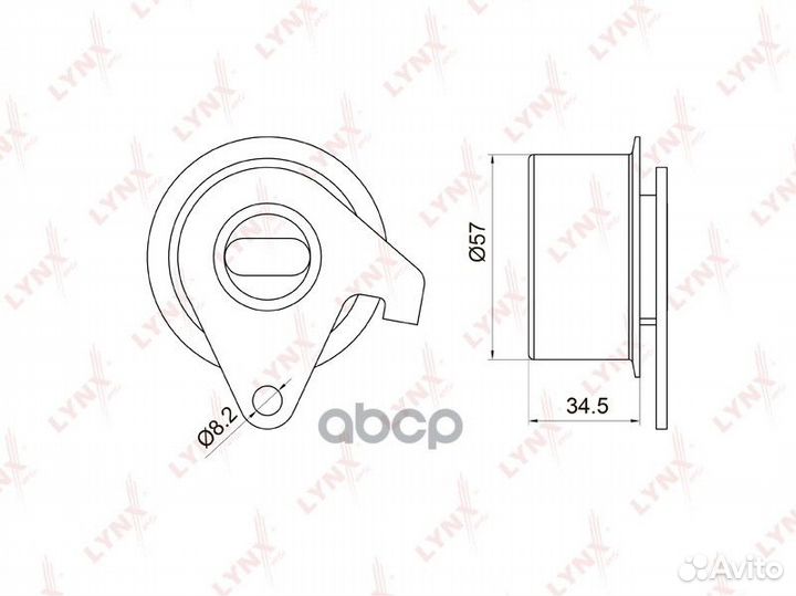 Ролик натяжной ремня грм PB1033 lynxauto