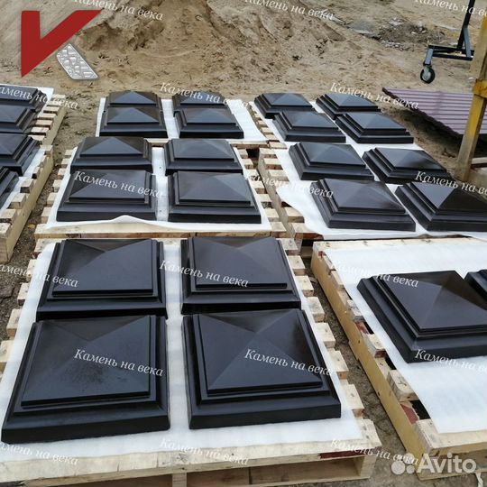 Колпак бетонный на кирпичный столб