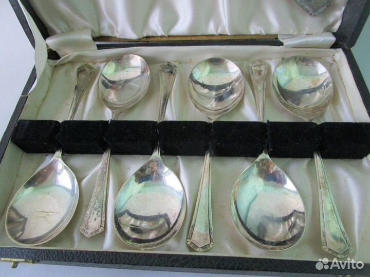 Винтаж набор ложек для десерта England
