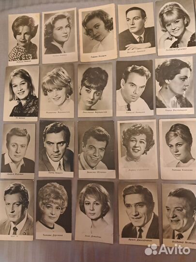 Открытки СССР с актёрами кино