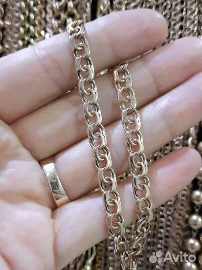 Золотой браслет бисмарк вес 9,04 грамм 21см