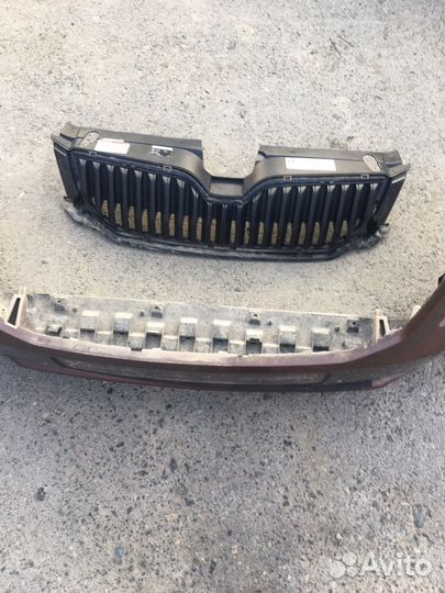 Передний бампер Шкода Актавия А7