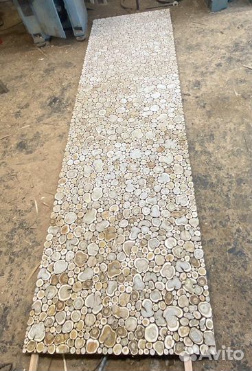 Панно для бани Можжевельник из дерева спилы