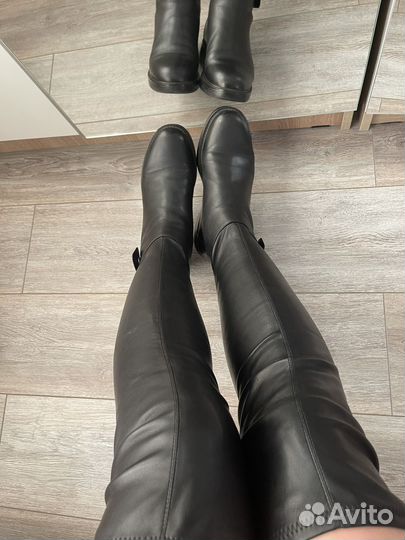 Сапоги ботфорты зимние 38