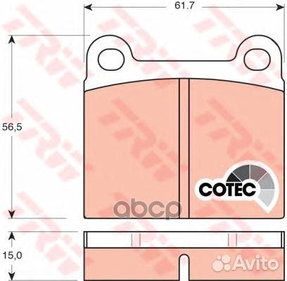 GDB101 006 00FO460283017 000-SX колодки дис
