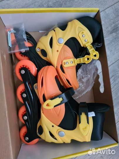Роликовые коньки детские раздвижные 31-34 новые