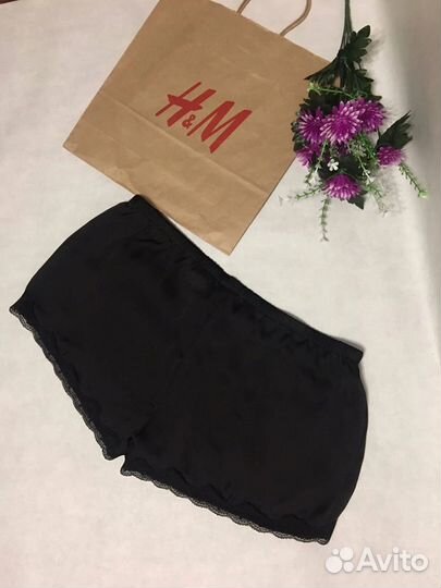 Шорты атласные пижама H&M