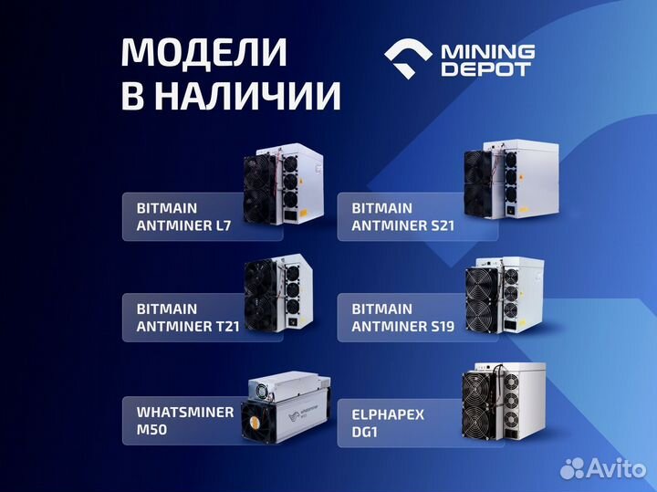 Асик Antminer S21 188T гтд РФ