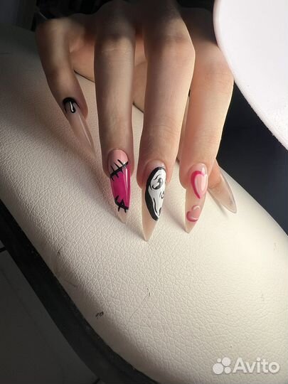 Гель лак, наращивание ногтей, педикюр