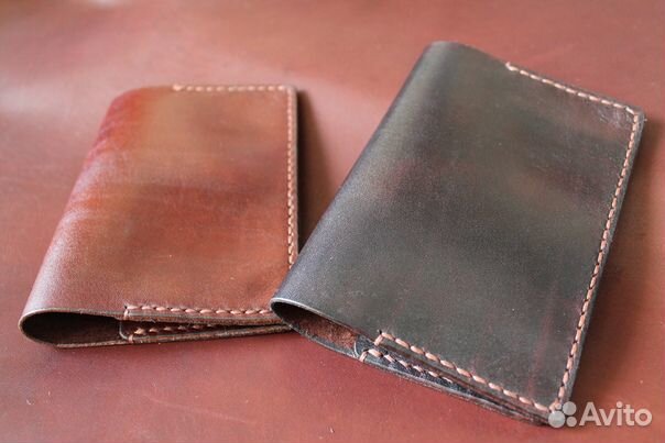 Обложка для паспорта из натуральной кожи (ручная р
