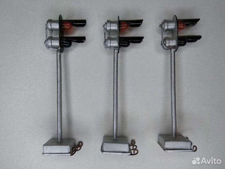 Железная дорога 16мм.3 светофора сжд/ржд