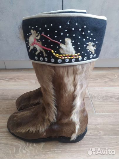 Сапоги из камуса, размер 38