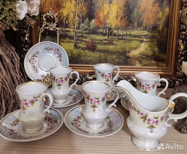 Кофейный сервиз коростень, винтаж