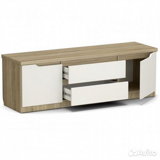Тв тумба 1500*435*494 Дуб Крафт белый