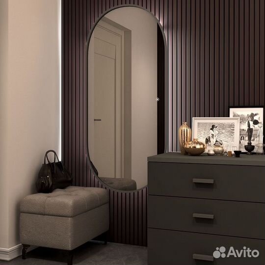 Зеркало Art&Max am-bar-700-1500-ds-f Хром